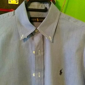 Ralph Lauren, M, Blue, Long Sleeved button down.
